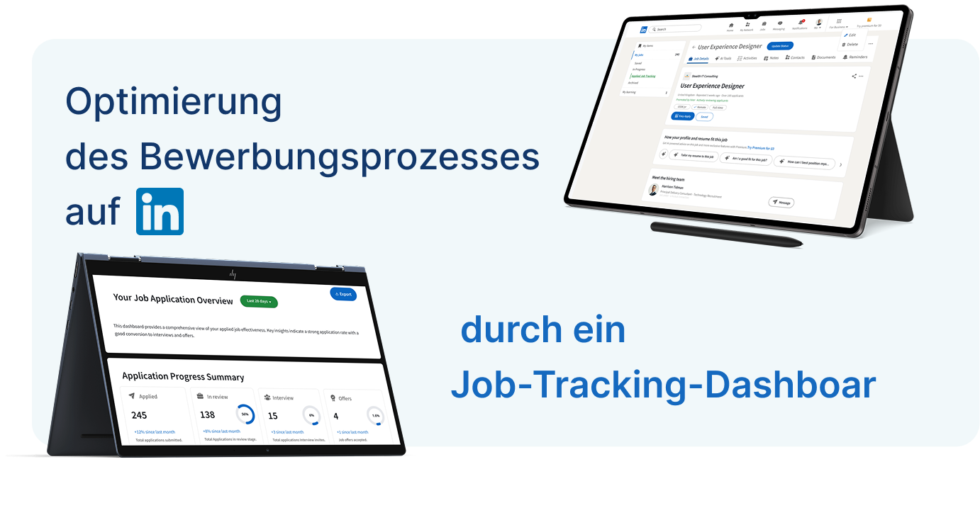 Optimierung des Bewerbungsprozesses auf LinkedIn durch ein Job-Tracking-Dashboard
